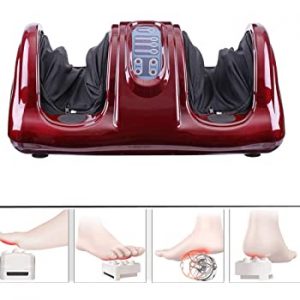 220V Electric Heating Foot Body Leg Massager Shiatsu Kneading Roller Vibrator Machine Reflexology Calf Leg Pain Relief Relax