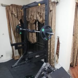 Squat Rack with Olympic Rod and Chinup bar
