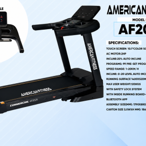 American Fitness AF2025 Ac motor Treadmill with Auto incline