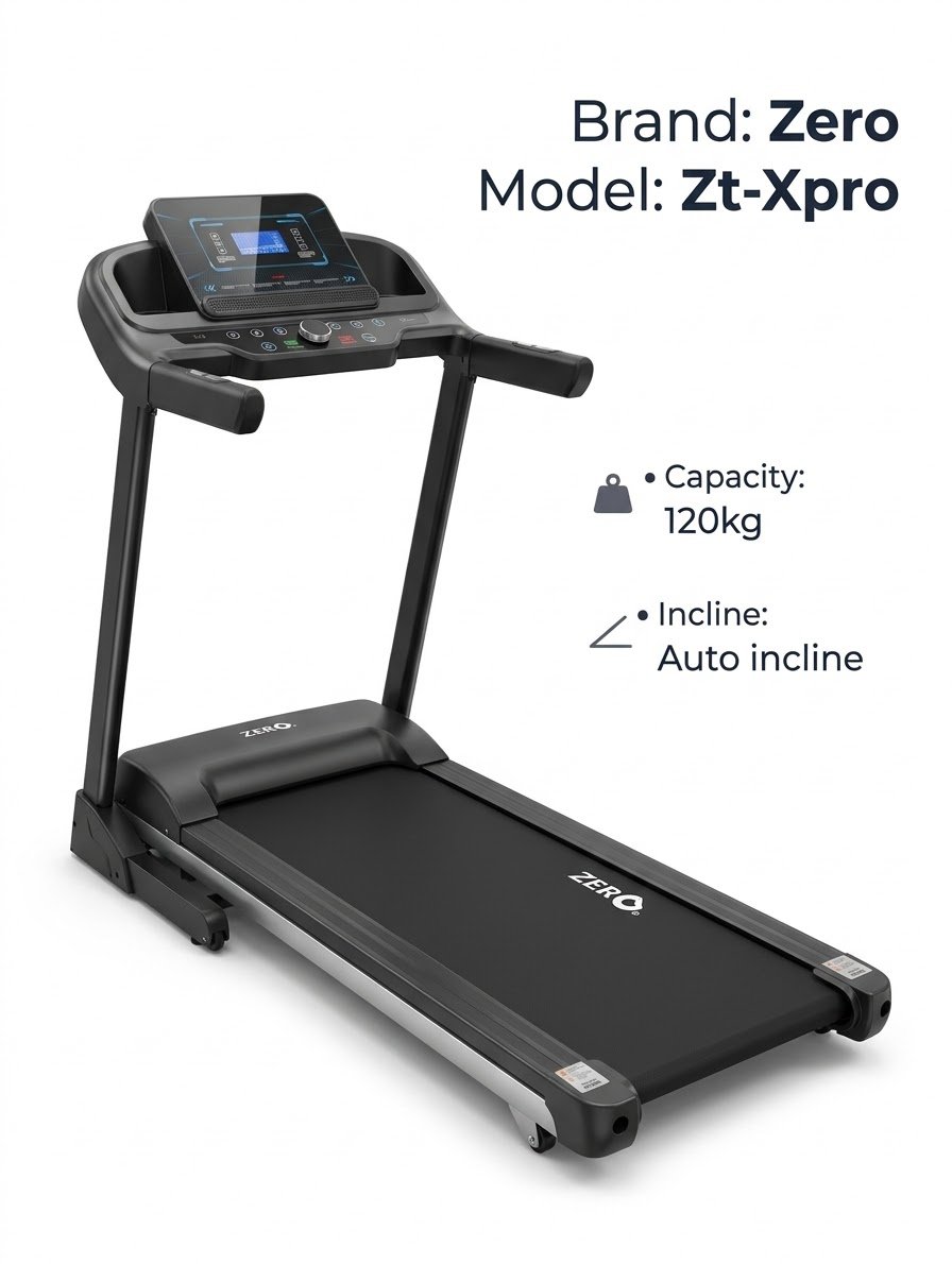 Zero Treadmill Zt-XPro with Auto Incline